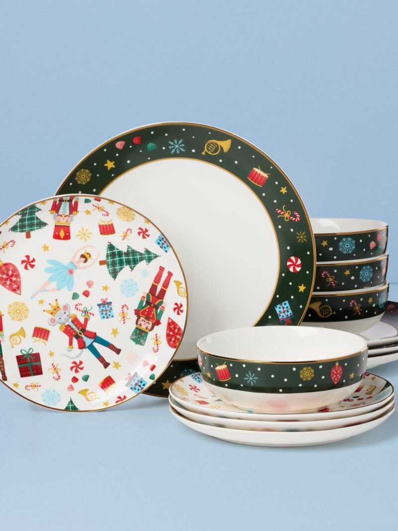 Nutcracker Ballet 12-Piece Dinnerware Set
