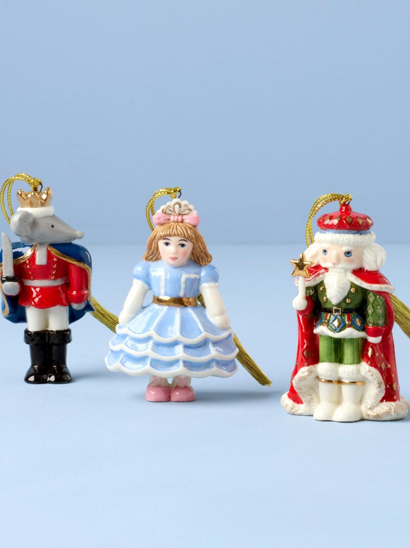 Nutcracker Ballet 3-Piece Ornament Set
